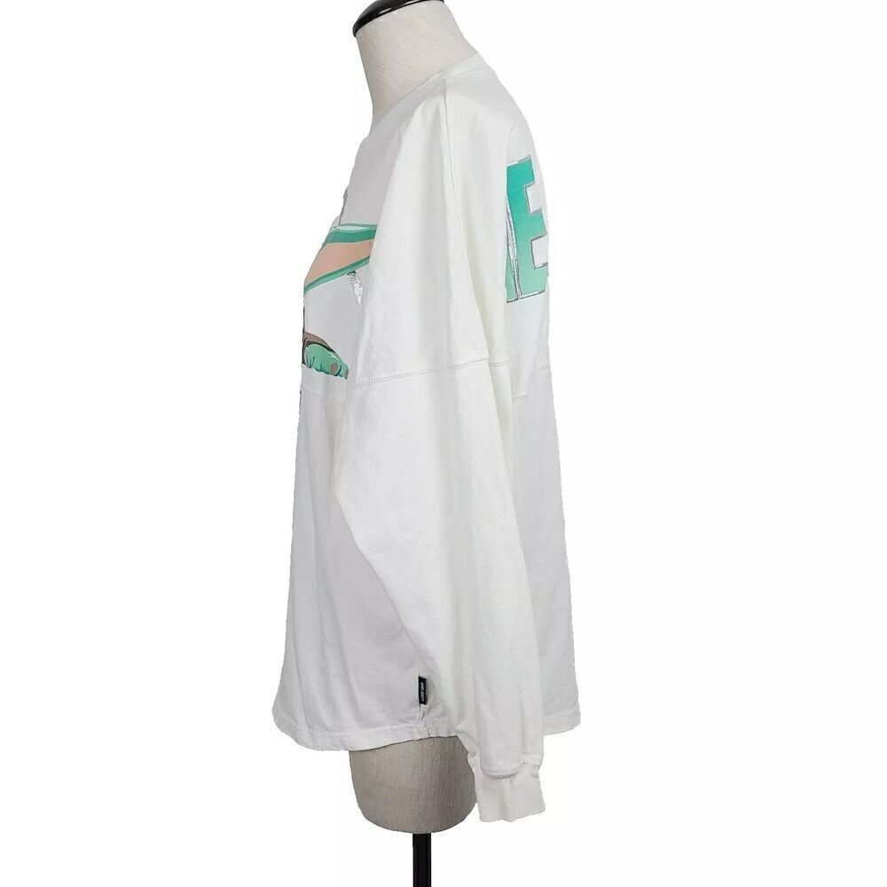 Disney Yoda Spirit Jersey Top XS Ivory Green Knit The Bounty Crewneck Pullover - Picture 4 of 6